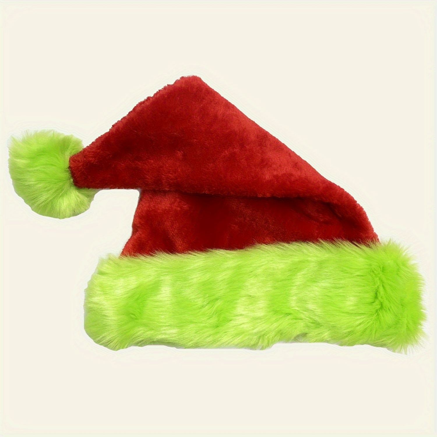 Fluorescent Green Edge Red San - đánh giá và giá Santa Hat Plush
