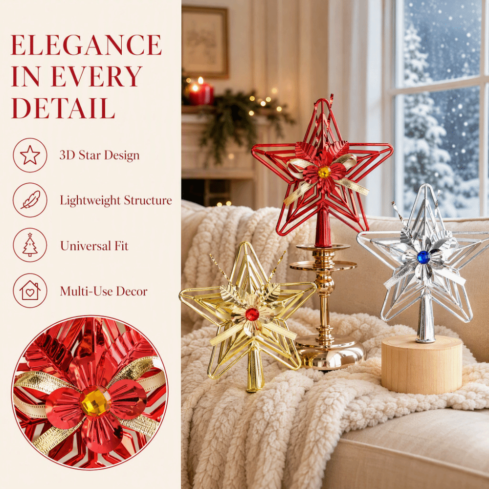Festive Star Plastic Star Topp - đánh giá và giá Star Tree Topper