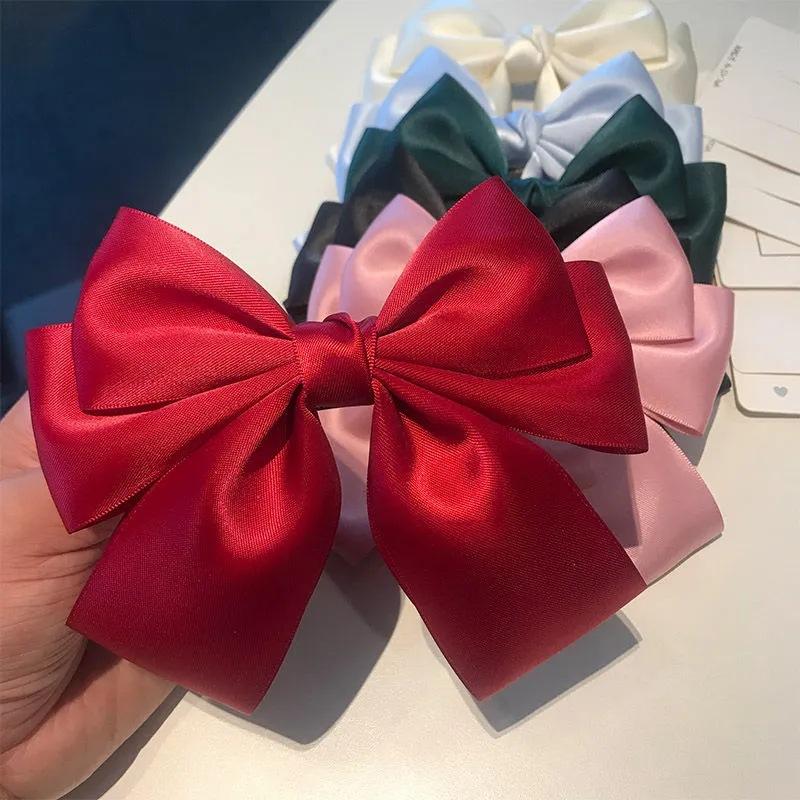 Solid Color Bow Ribbon Hair Cl - đánh giá và giá Ribbon Bow Gift