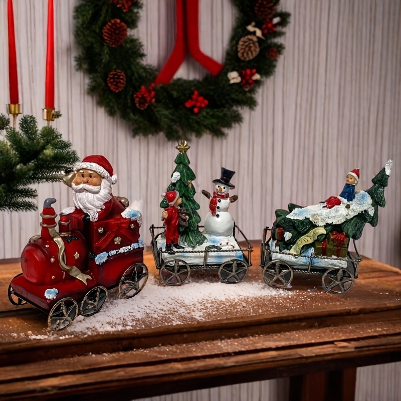 3pcs Resin Christmas Train Set - đánh giá và giá Nutcracker Figurine