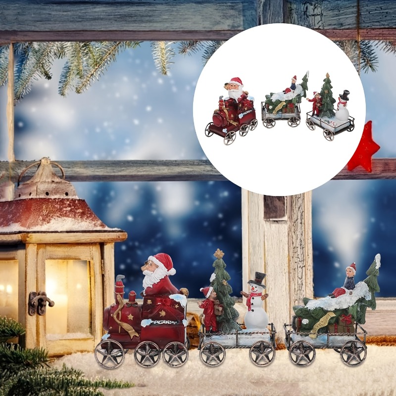 3pcs Resin Christmas Train Set - đánh giá và giá Nutcracker Figurine