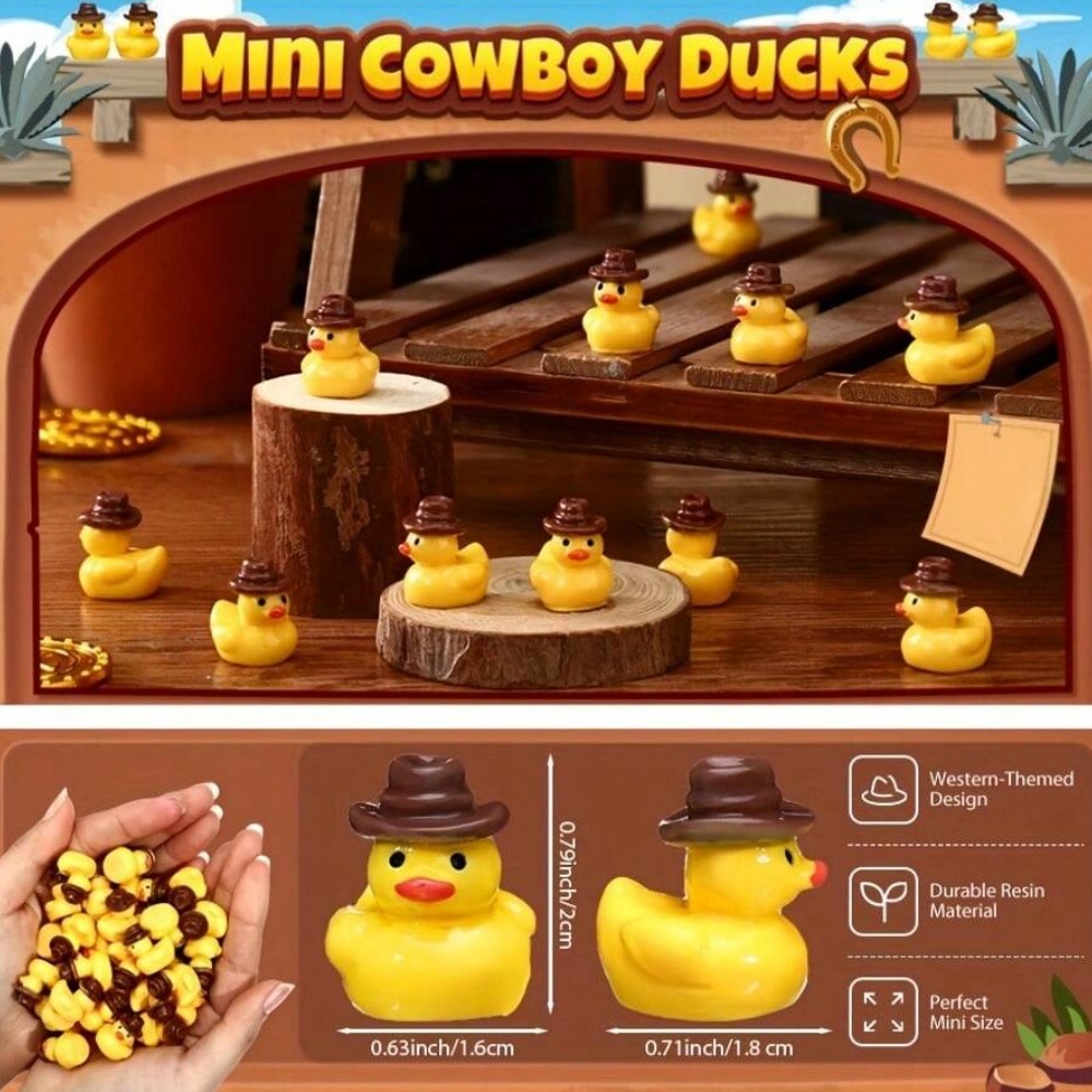 50Pcs Mini Resin Cowboy Ducks  - đánh giá và giá Nutcracker Figurine