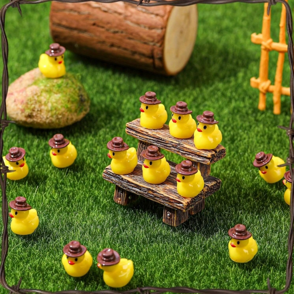 50Pcs Mini Resin Cowboy Ducks  - đánh giá và giá Nutcracker Figurine