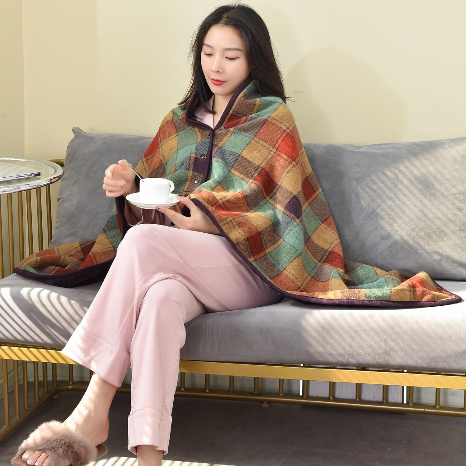 Wearable Blanket Throw Plush F - đánh giá và giá Christmas Throw Blanket
