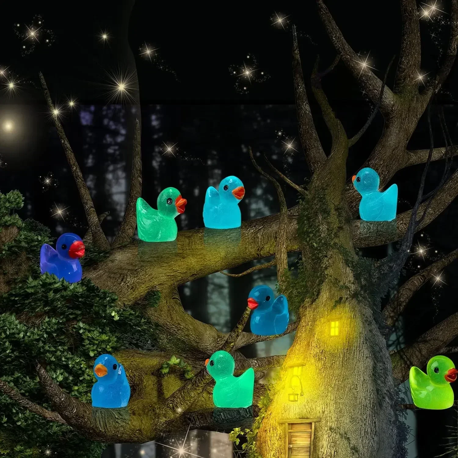 500-50pcs Luminous Mini Ducks  - đánh giá và giá Nutcracker Figurine