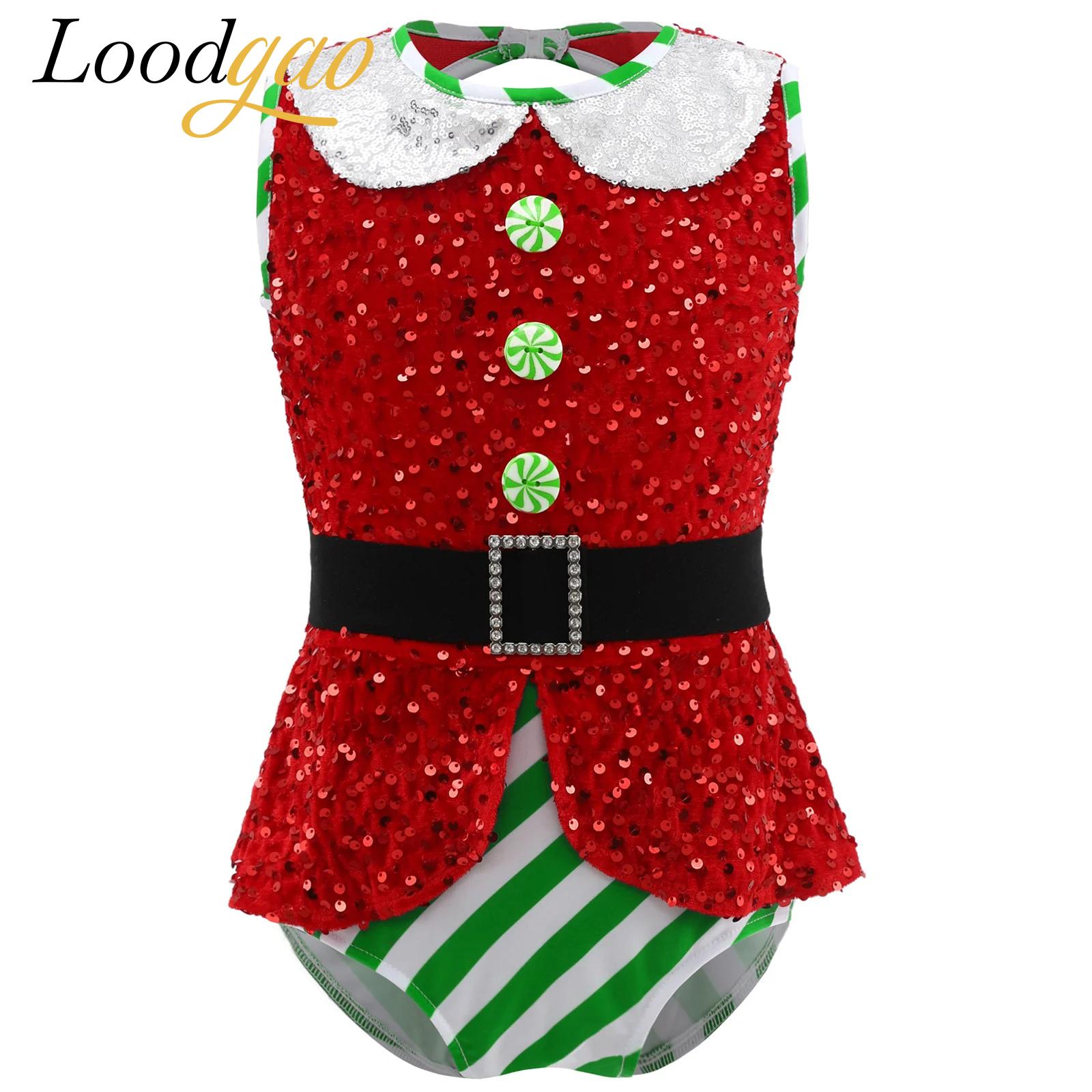 2025 Girls Christmas Leotard E - đánh giá và giá Elf Costume Christmas