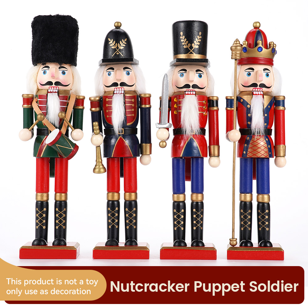 30cm Wooden Nutcracker Ornamen - đánh giá và giá Nutcracker Figurine