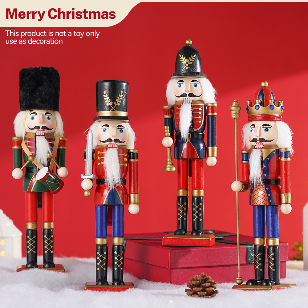 30cm Wooden Nutcracker Ornamen - đánh giá và giá Nutcracker Figurine