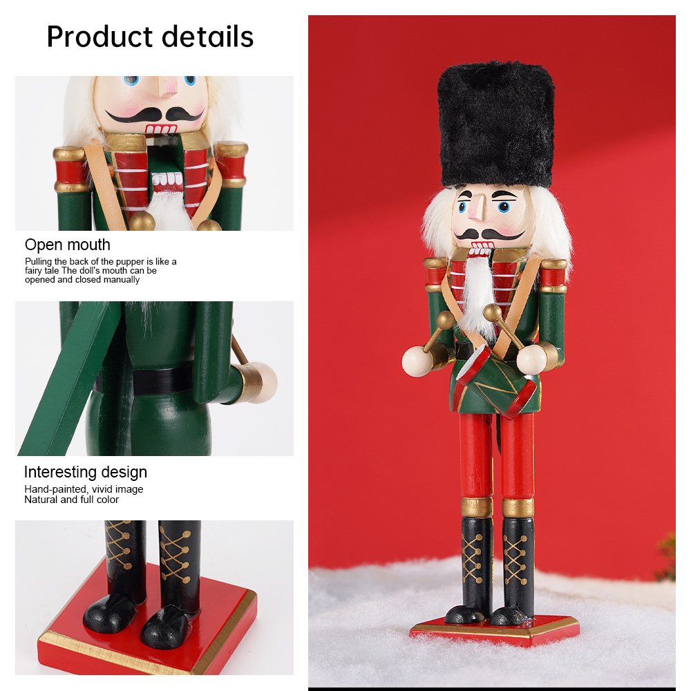 30cm Wooden Nutcracker Ornamen - đánh giá và giá Nutcracker Figurine