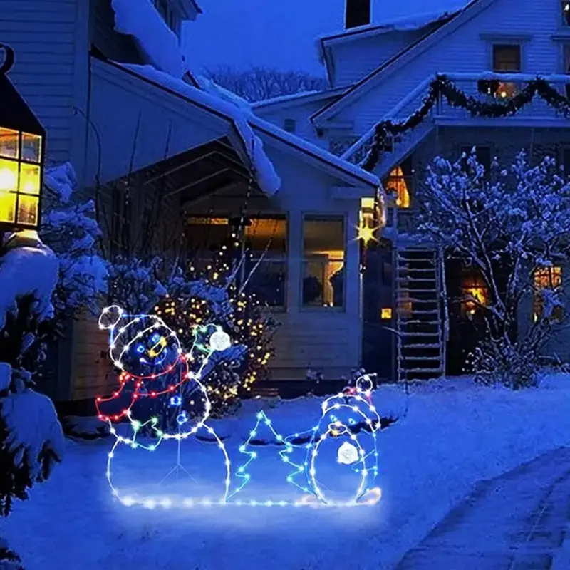 Animated LED Snowman Ornament  - đánh giá và giá Christmas Lights Outdoor