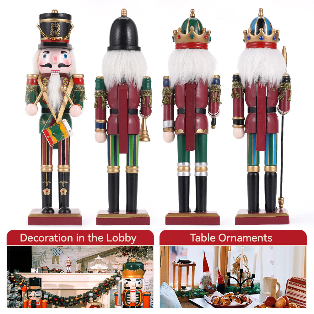 30CM Wooden Nutcracker Christm - đánh giá và giá Nutcracker Figurine