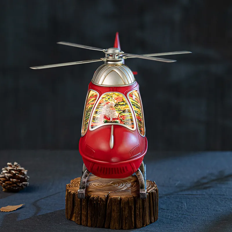 Rotating Helicopter Music Box  - đánh giá và giá Snow Globe Musical