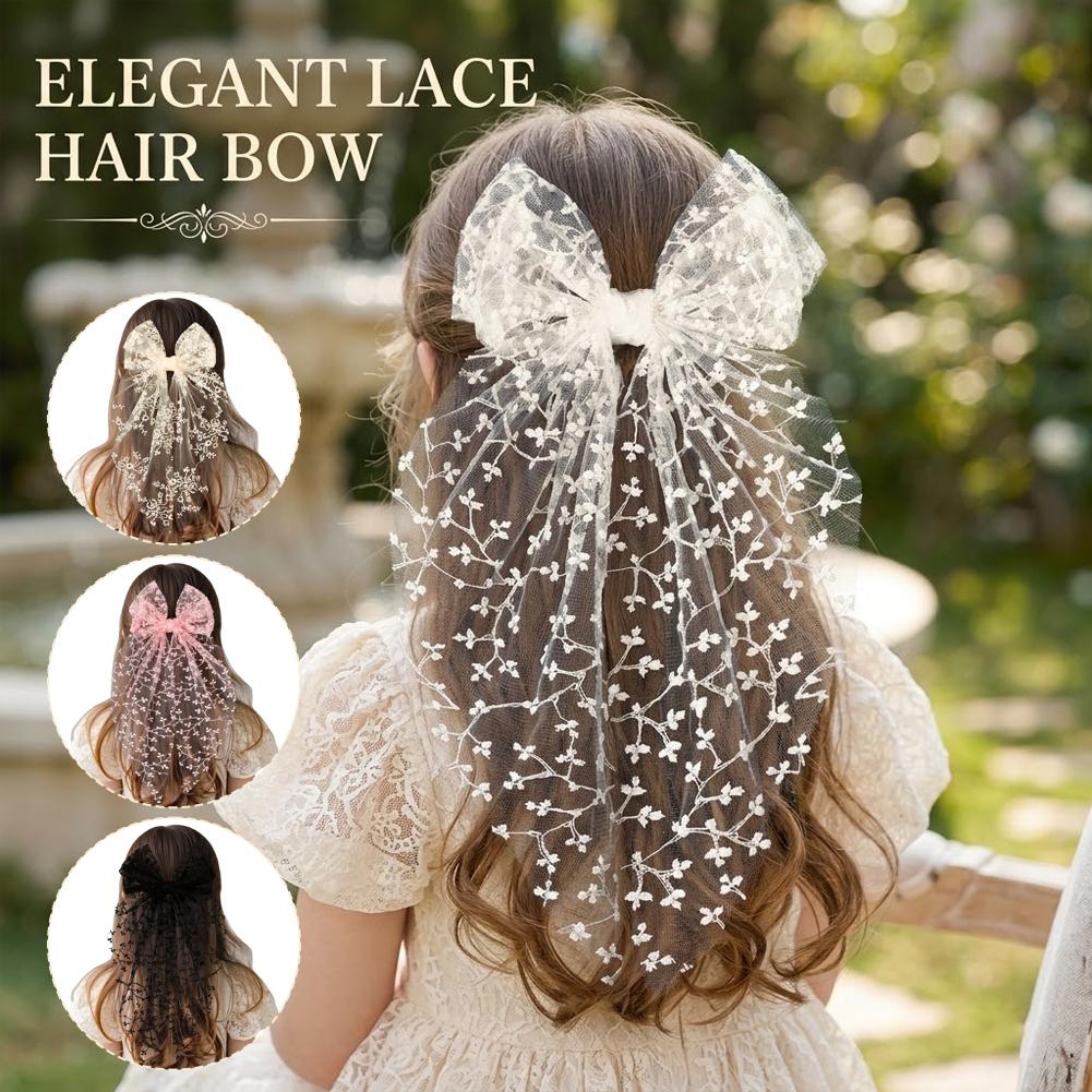 Kawaii Lace Bow Ribbon Hair Cl - đánh giá và giá Ribbon Bow Gift